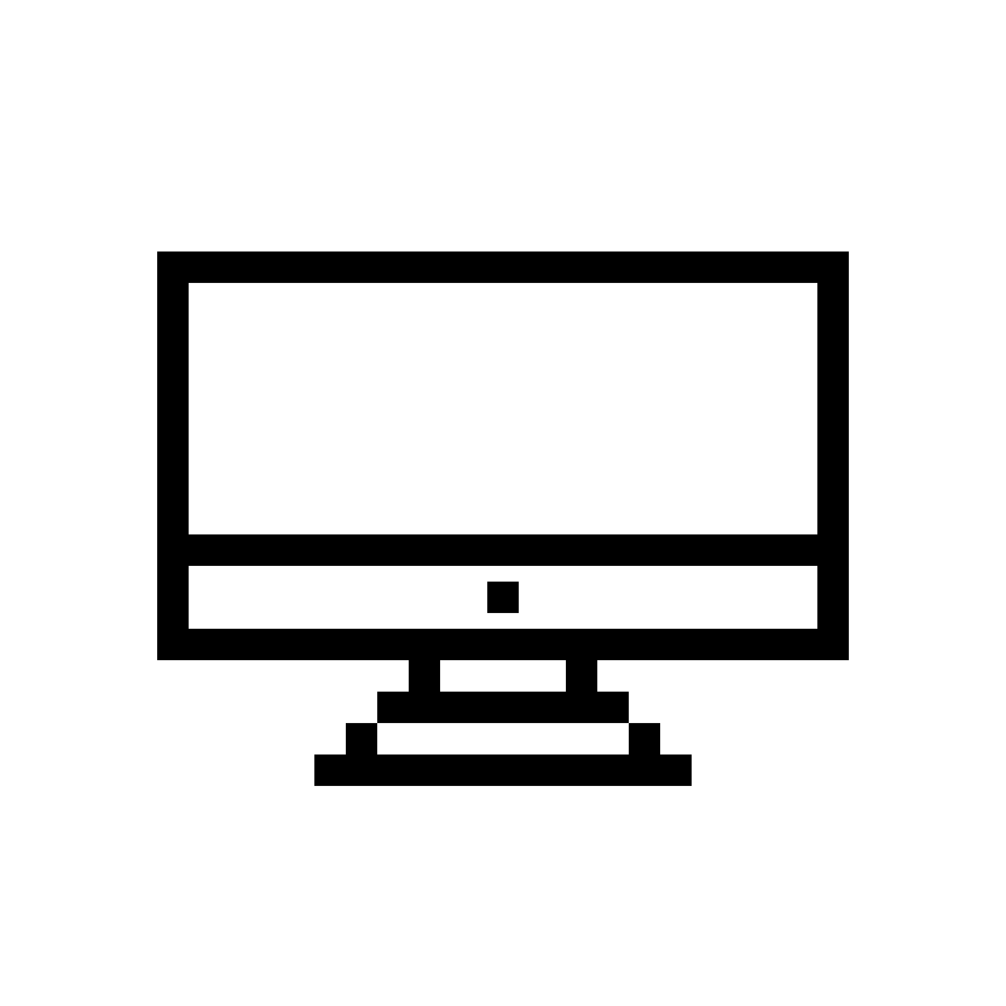 Desktop Pixel Icon | Free Vector Illustration + PNG