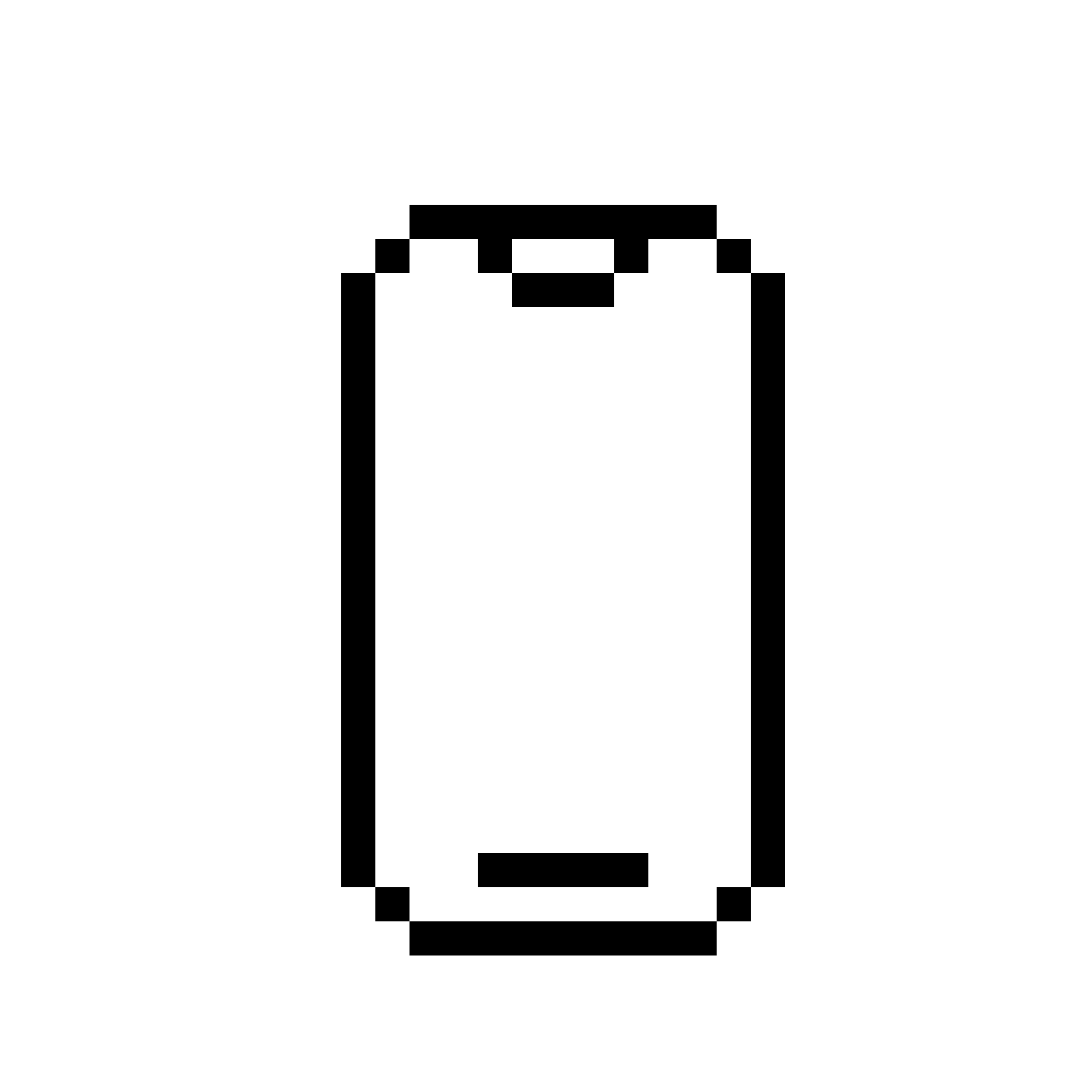 Mobile Device Pixel Icon | Free Vector Illustration + PNG