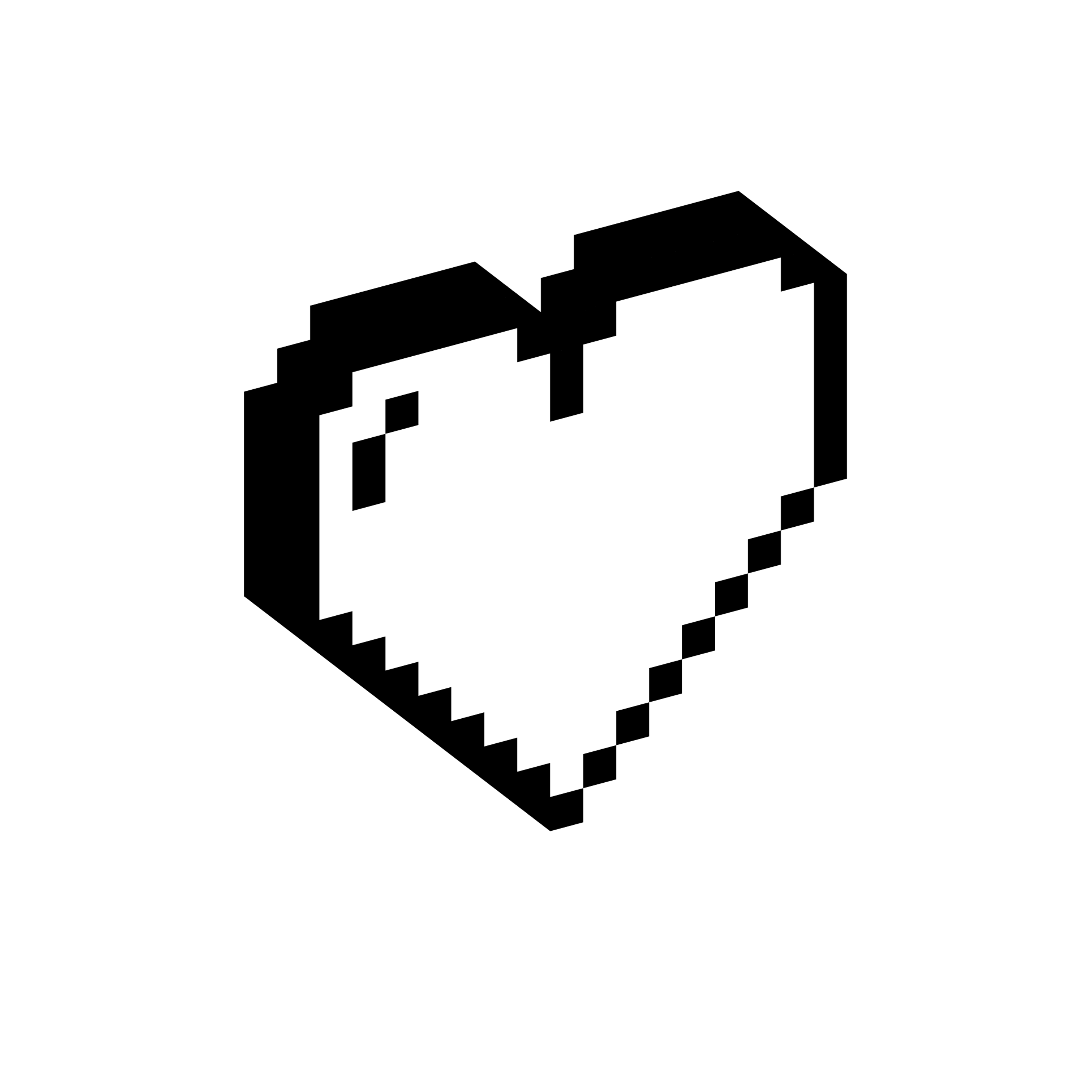 Heart Pixel Icon | Free Vector Illustration + PNG