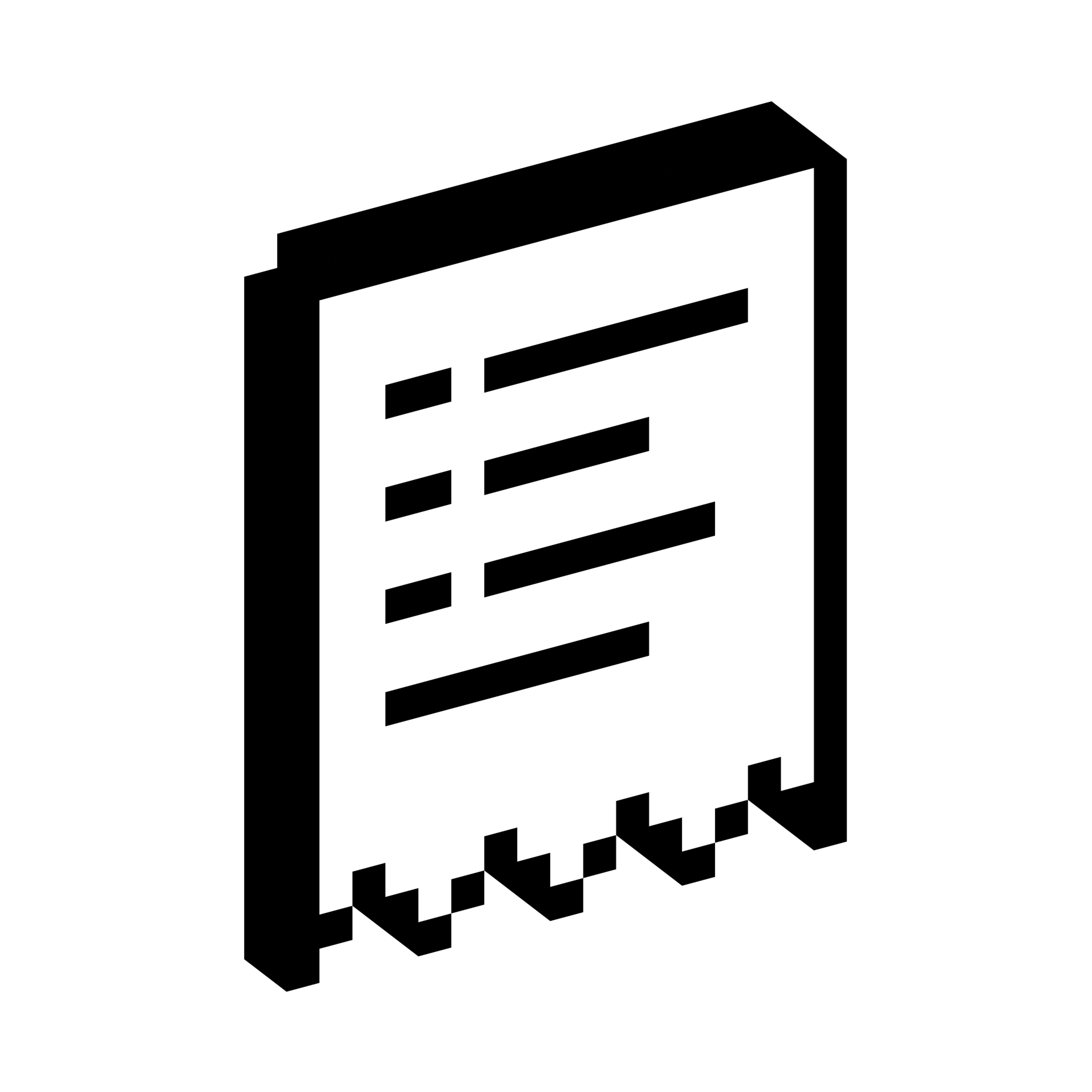 Receipt Pixel Icon | Free Vector Illustration + PNG