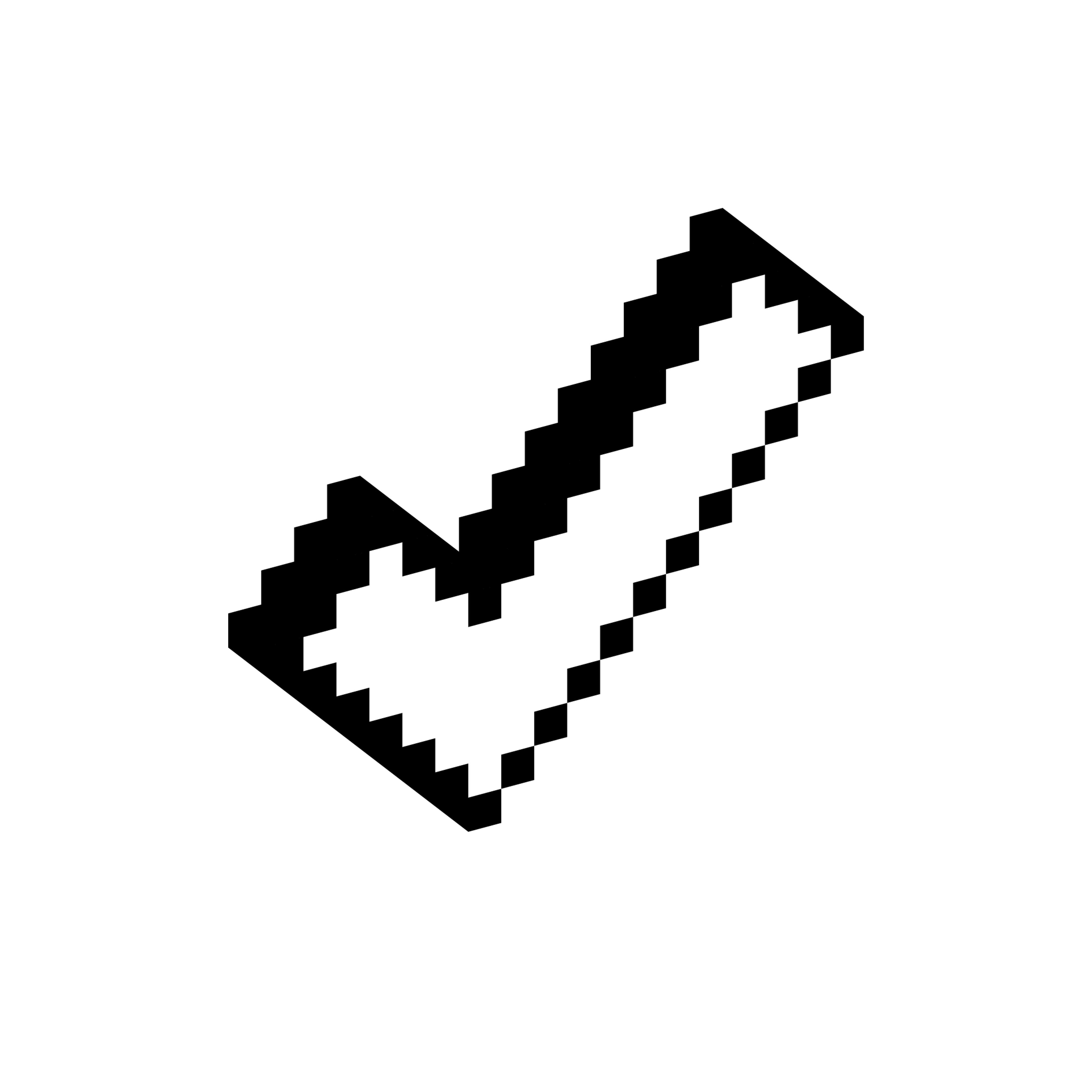Checkmark Pixel Icon | Free Vector Illustration + PNG